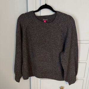 Vince Camuto Gray bubble sleeve Sweater